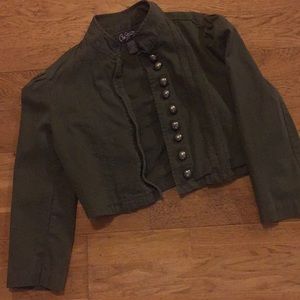 Mid length jacket army green